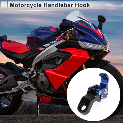 Slope Handle with Hook Aluminum Alloy Motorcycle Hook Blue for Motorcycle