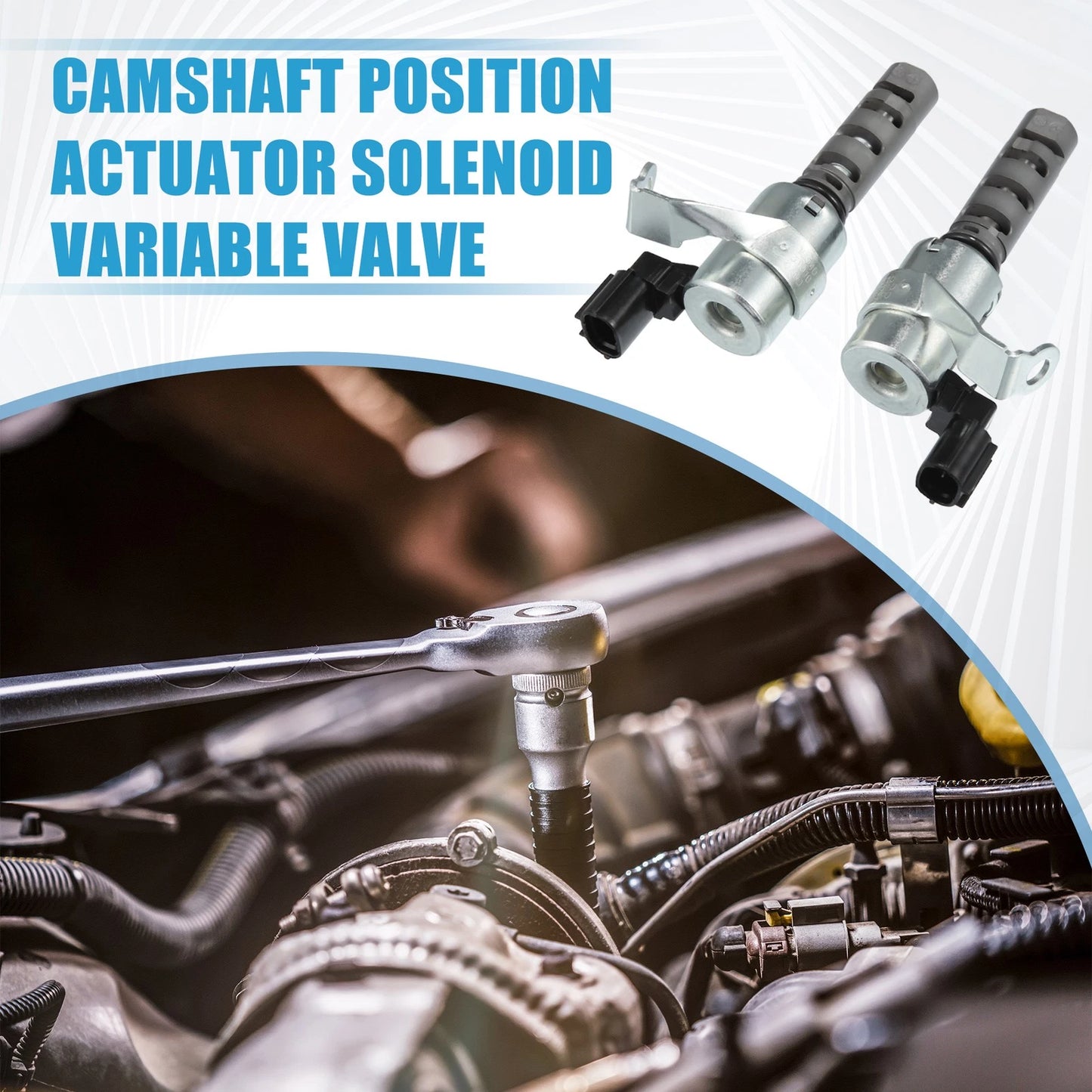1 Pair Camshaft Position Actuator Solenoid Valve for Toyota Tacoma (2005–2015)