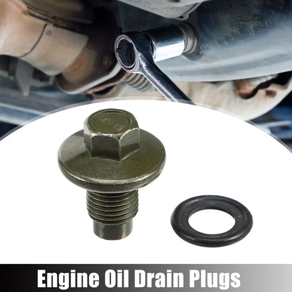 M14x1.5 Car Oil Drain Plug Set with Washer for Ford