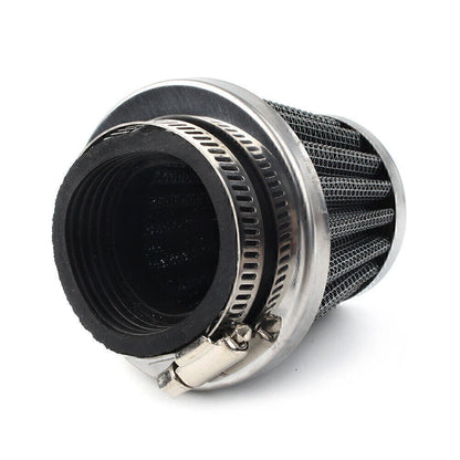 42mm Chrome Motorcycle Air Filter Cleaner for Dirt Pit Quad ATV Bike