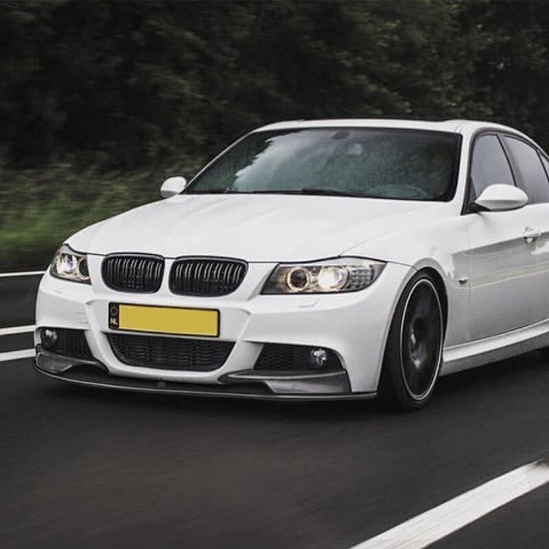 Gloss Black Front Lip Spoiler for BMW 3 Series E90 E91 325i (2009-2012)