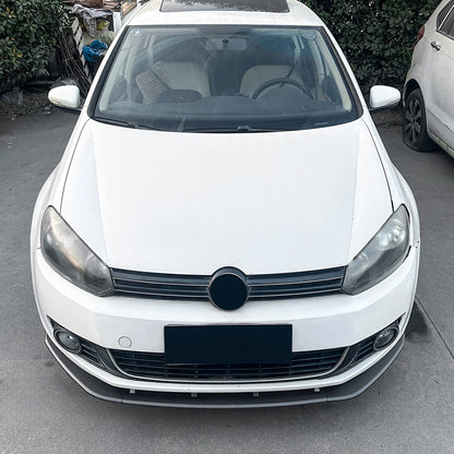 Front Bumper Spoiler Lip Splitter for VW Golf 6 MK6 (2008-2012)