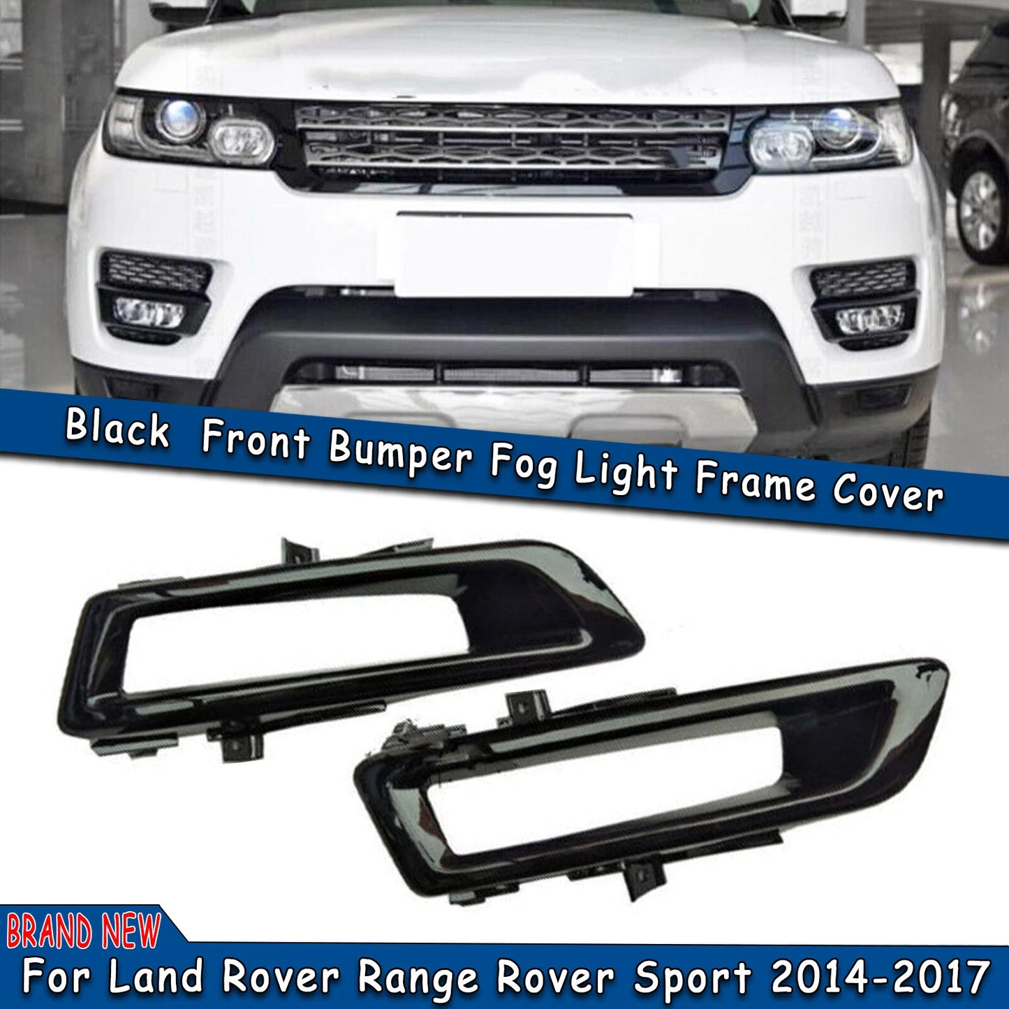 Fog Light Cover W/ Clips for 2014-2017 Range Rover Sport L494 (2014-2017)
