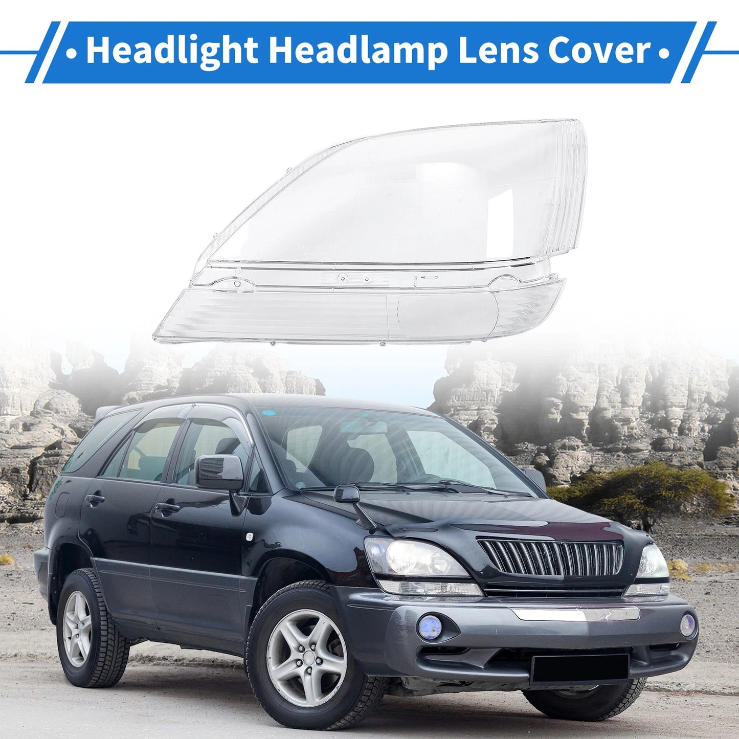 1 x Front Left Headlight Lens Cover for Lexus RX300 (1999-2003)