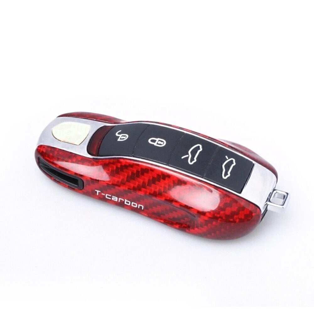 Carbon Fiber Key Case Cover for Porsche KYA
