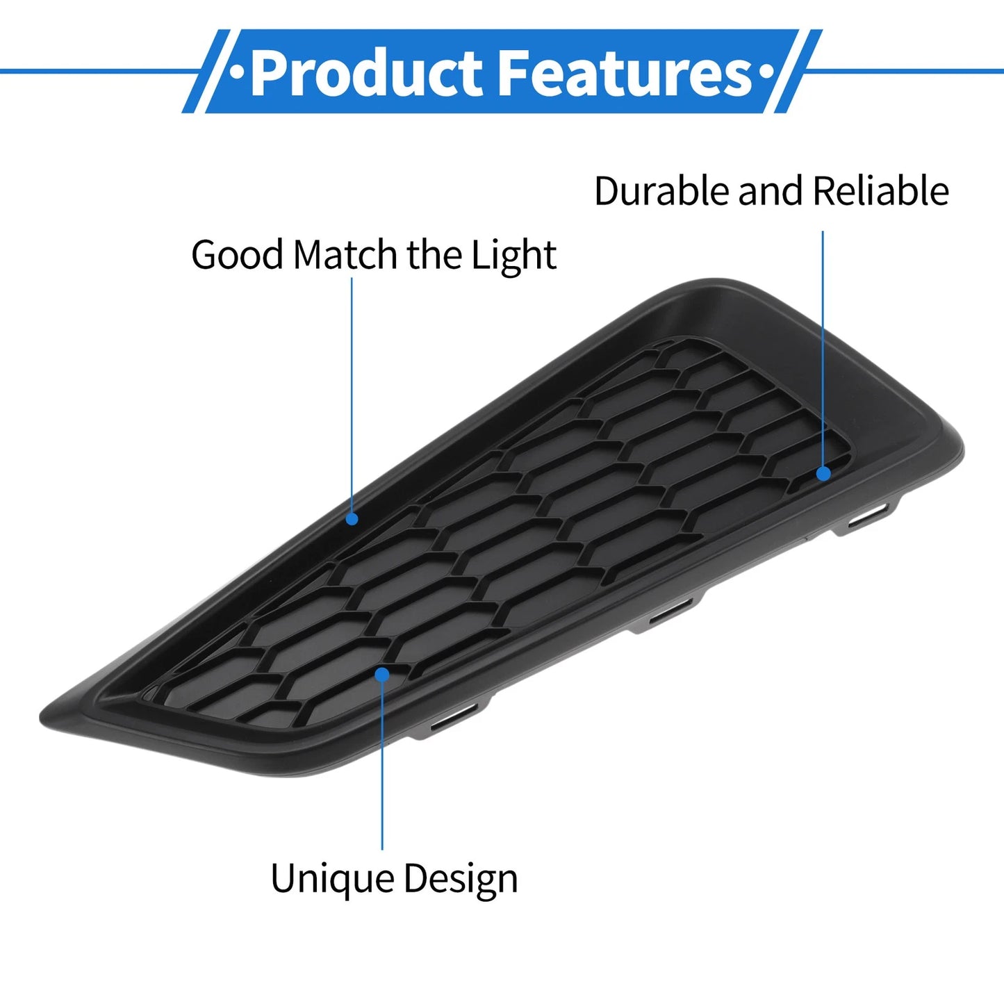 Front Left Fog Light Grill for Honda City (2015-2017)