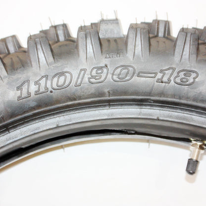 110/90-18" Rear Knobby Tire + Tube for PIT Trail MX Dirt Bike