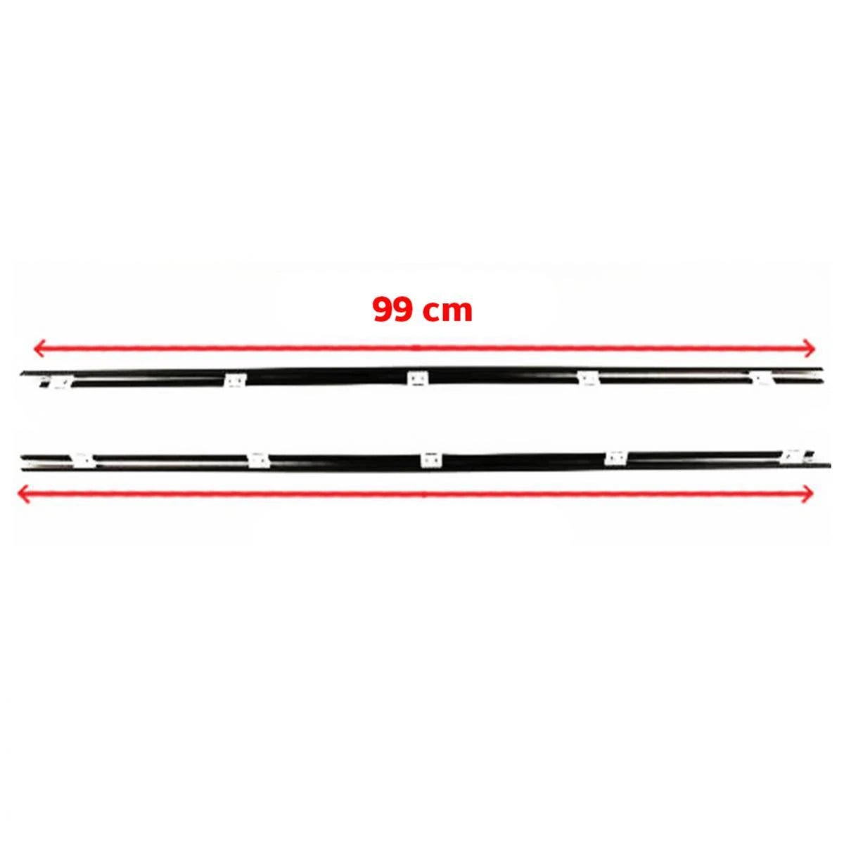 Outer Weatherstrip Door Belt L+R Fits Honda Civic EG EJ EH 3Dr Hatchback 1992-95