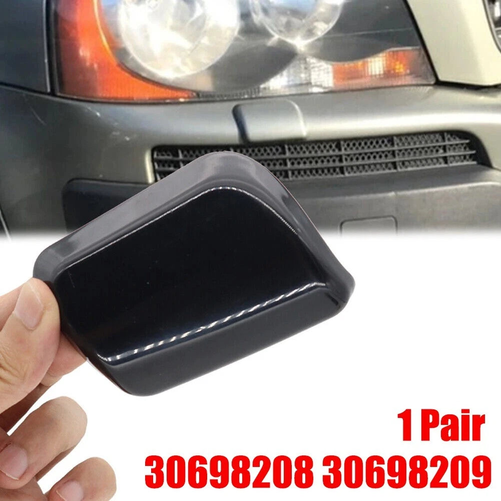 Headlight Washer Cap Cover Black ABS Plastic 1 Pair for Volvo XC90 (2002–2006)