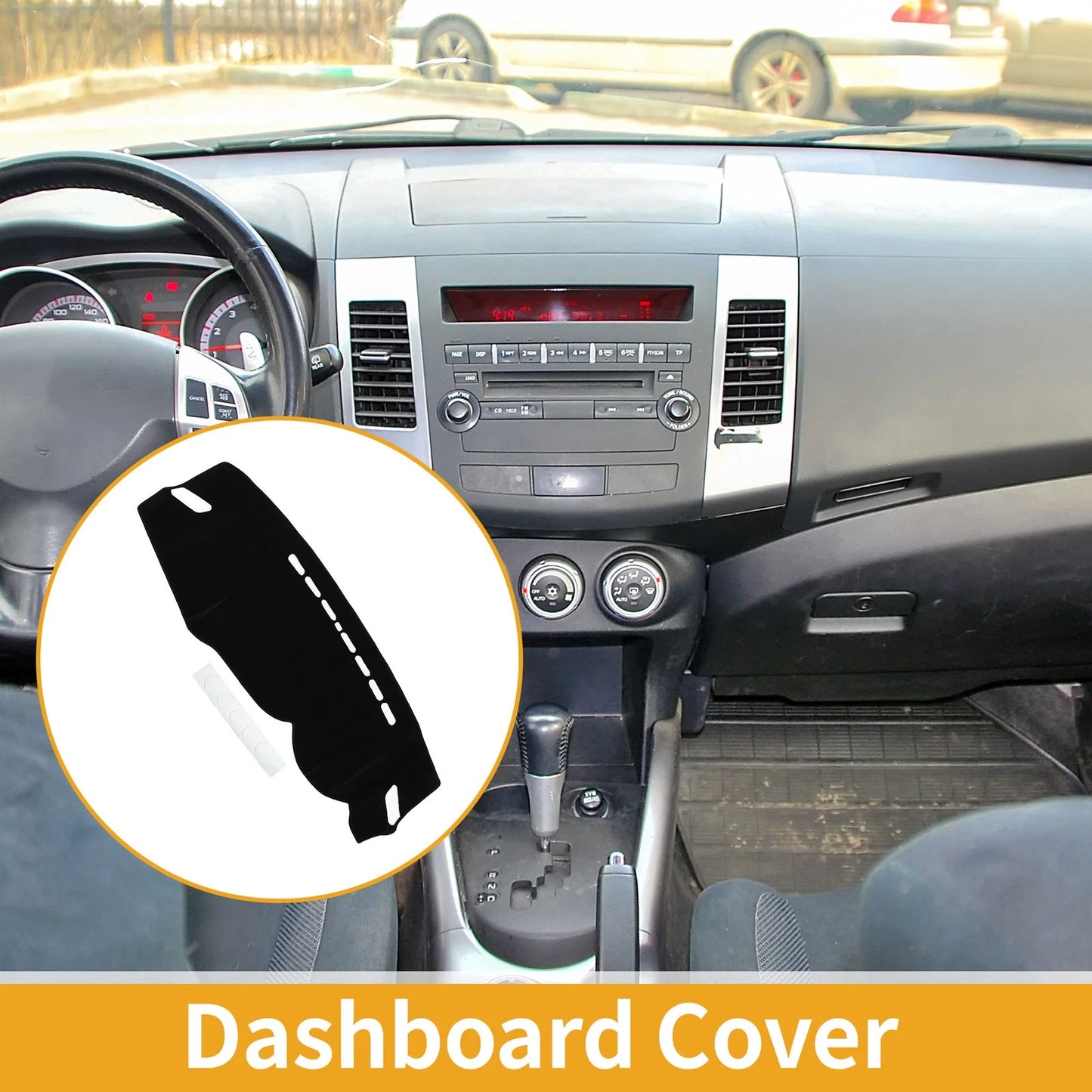 Dashboard Cover Black for Mitsubishi Outlander (2013-2018) 1 x Pc