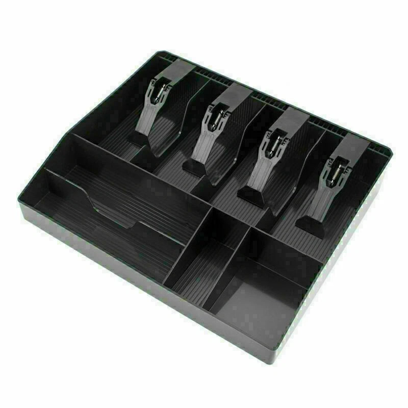 Locking Cash Register Money Tray Storage Box for Cashiers - ABS Material