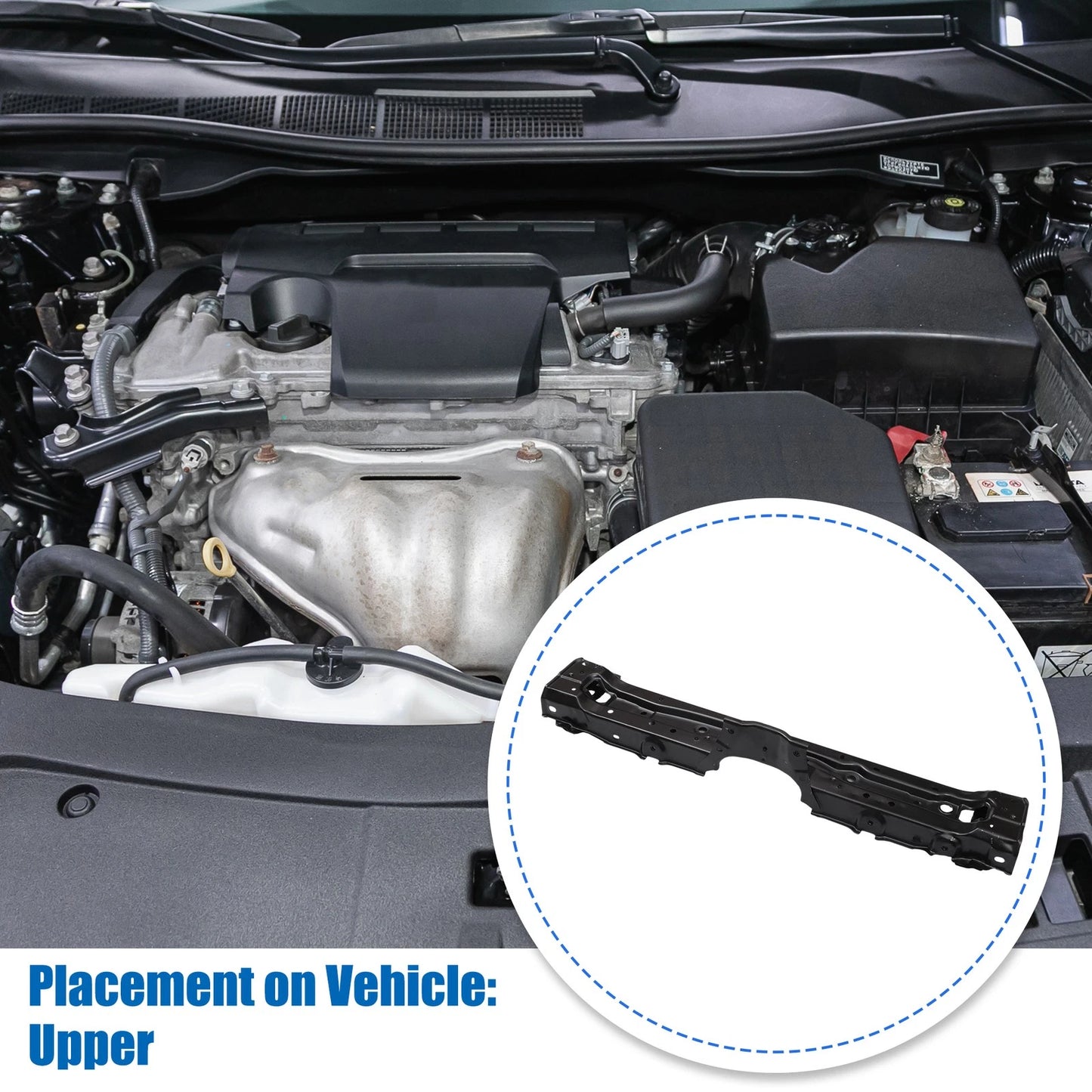 Upper Radiator Support Bracket for Toyota C-HR Black (2018–2019)