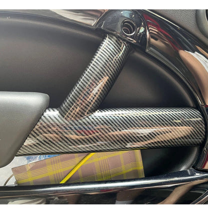 Carbon LOOK Side Interior Door Hanle Cover Trim Fit for Mini Cooper R50 R52 R53