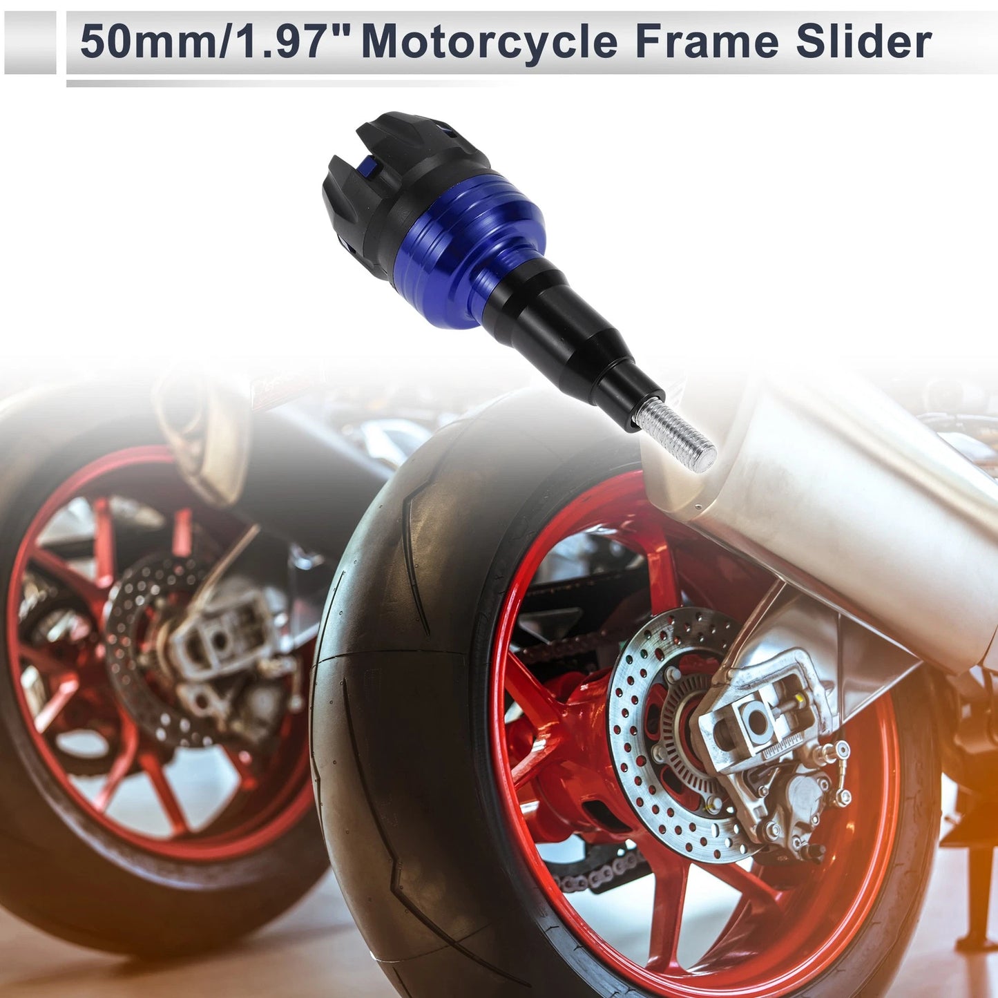12mm Aluminum Alloy Plastic Slider Frame Bolt Blue for Make Model