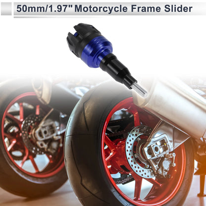 12mm Aluminum Alloy Plastic Slider Frame Bolt Blue for Make Model