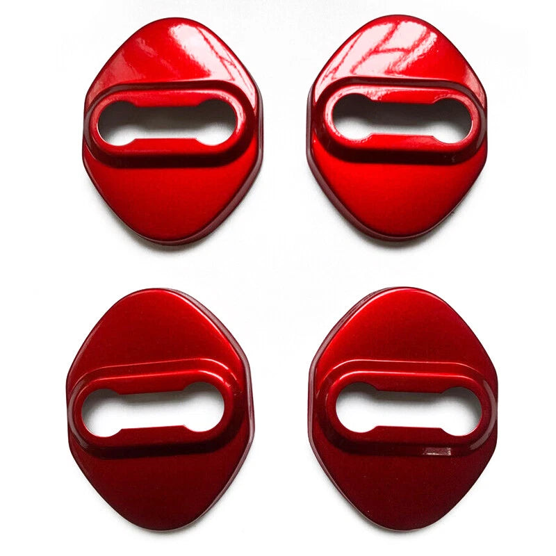 Red Door Lock Protective Cover Trim for Honda CR-V 2007-2023