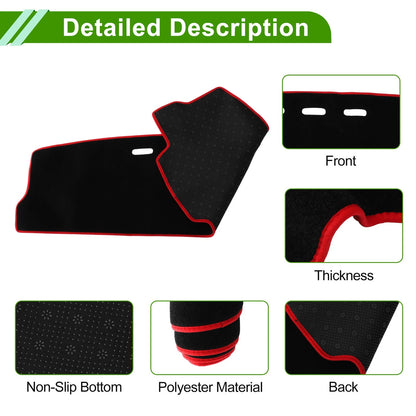 Dashboard Cover for Suzuki Alto 2019-2022 Black Red Trim 1 Pc
