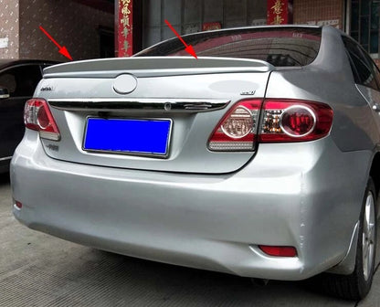 Silver Metallic Trunk Spoiler Wing for Toyota Corolla Sedan (2007-2013)