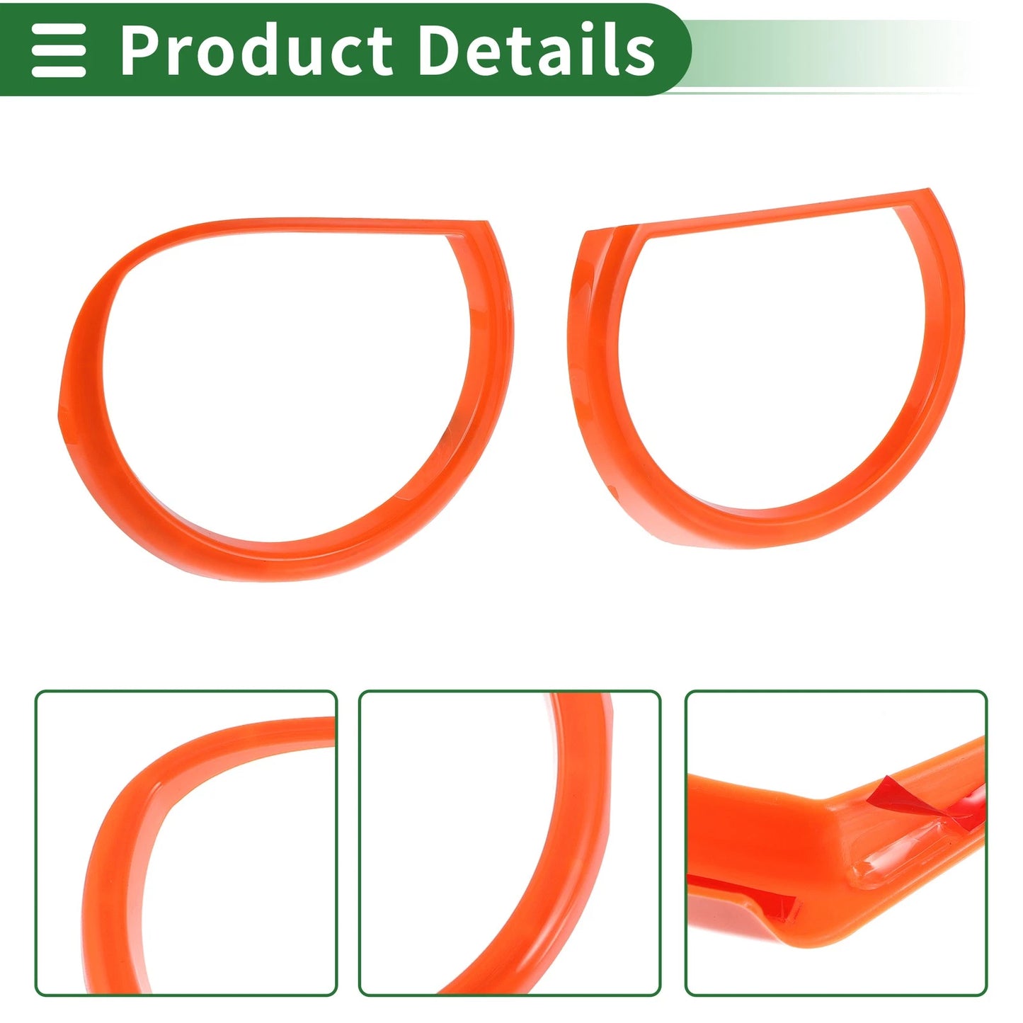 4 x Headlight Trim Bezel for Dodge Challenger (2015-2024) Orange