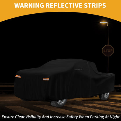 210D-PU Waterproof All-Weather Car Cover for Chevy Silverado with Zipper