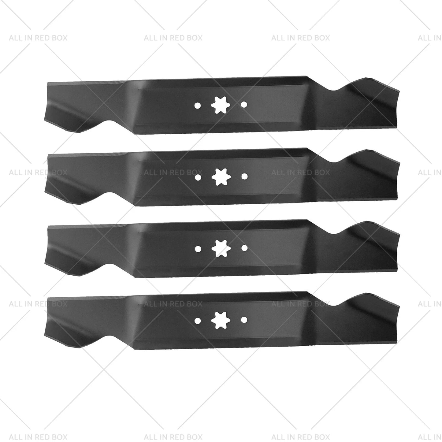 4 x Blades for 38" MTD Ride-On Mowers 6 Point Centre Hole