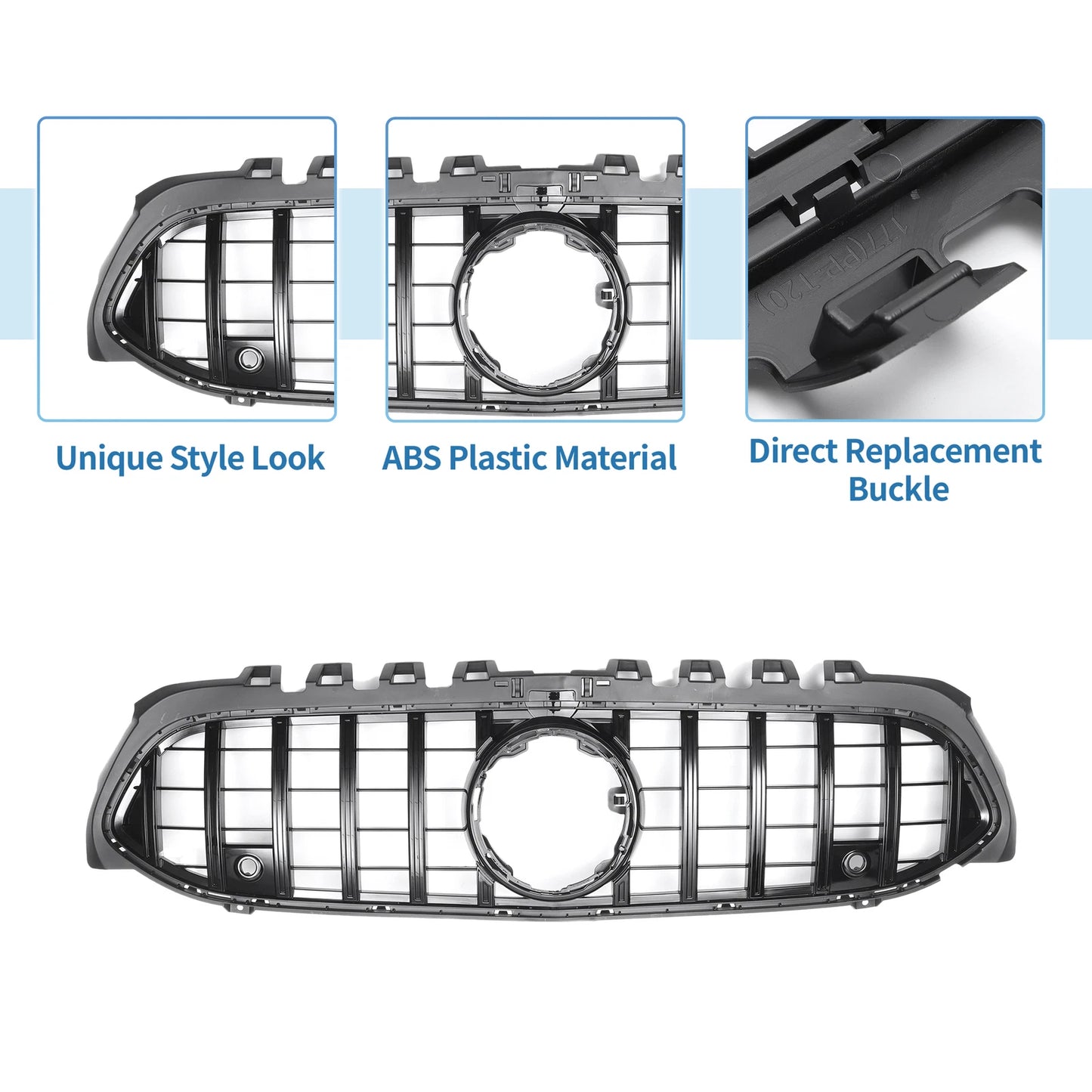 Front Upper Bumper Grille for Mercedes-Benz