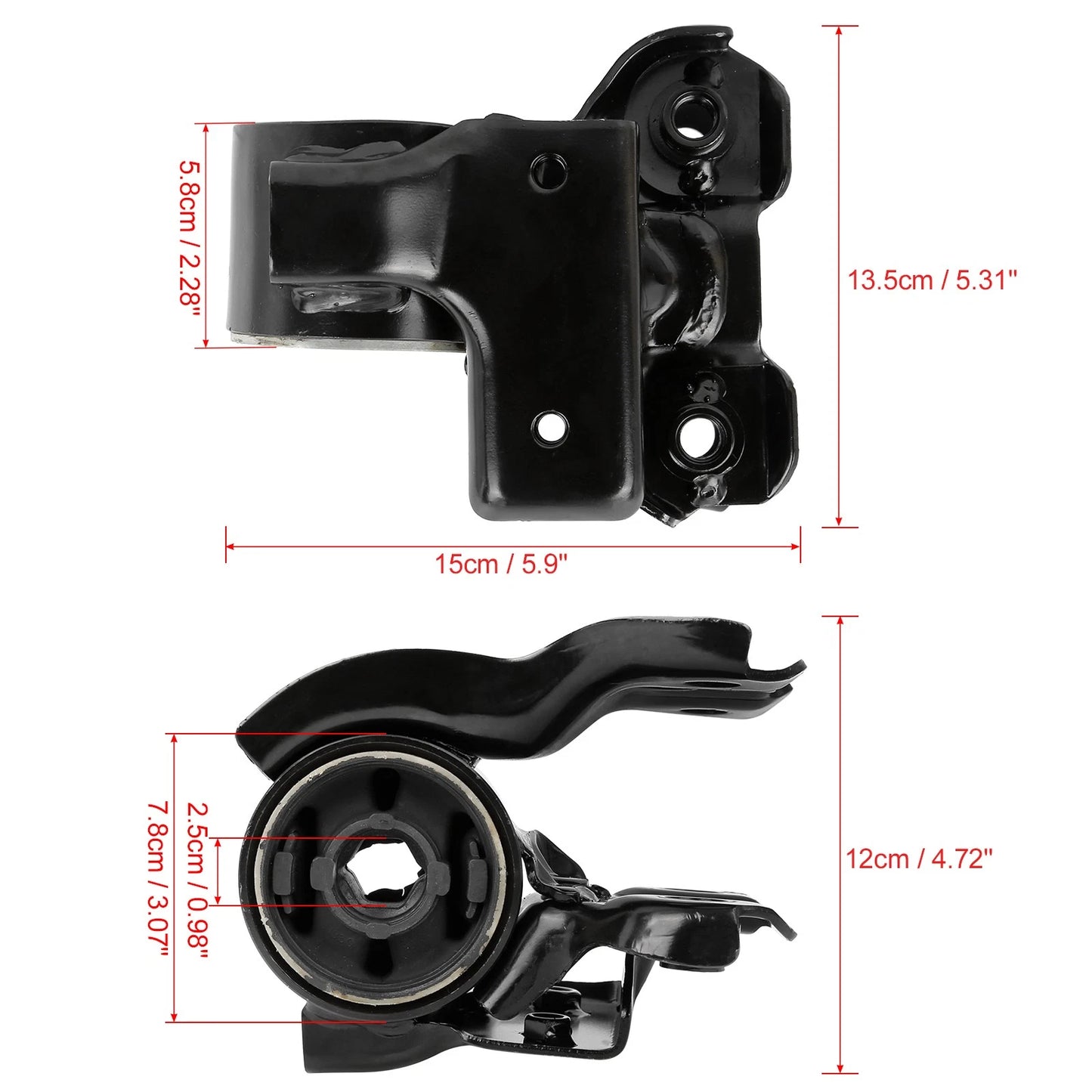 Front Lower Control Arm Bushing RH with Bracket for Honda CR-V (2002-2006)