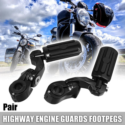 Foot Pegs / Short Angled Mount / Pedal for Harley