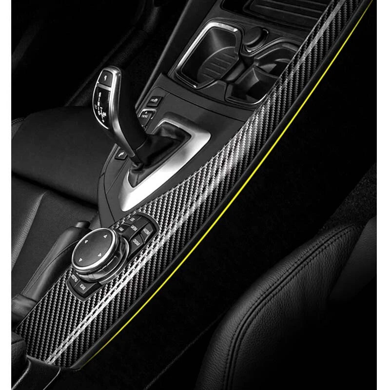 DRY Carbon Fiber Center Console Gear Shifter Panel Trim For BMW 1/2 Series 220i