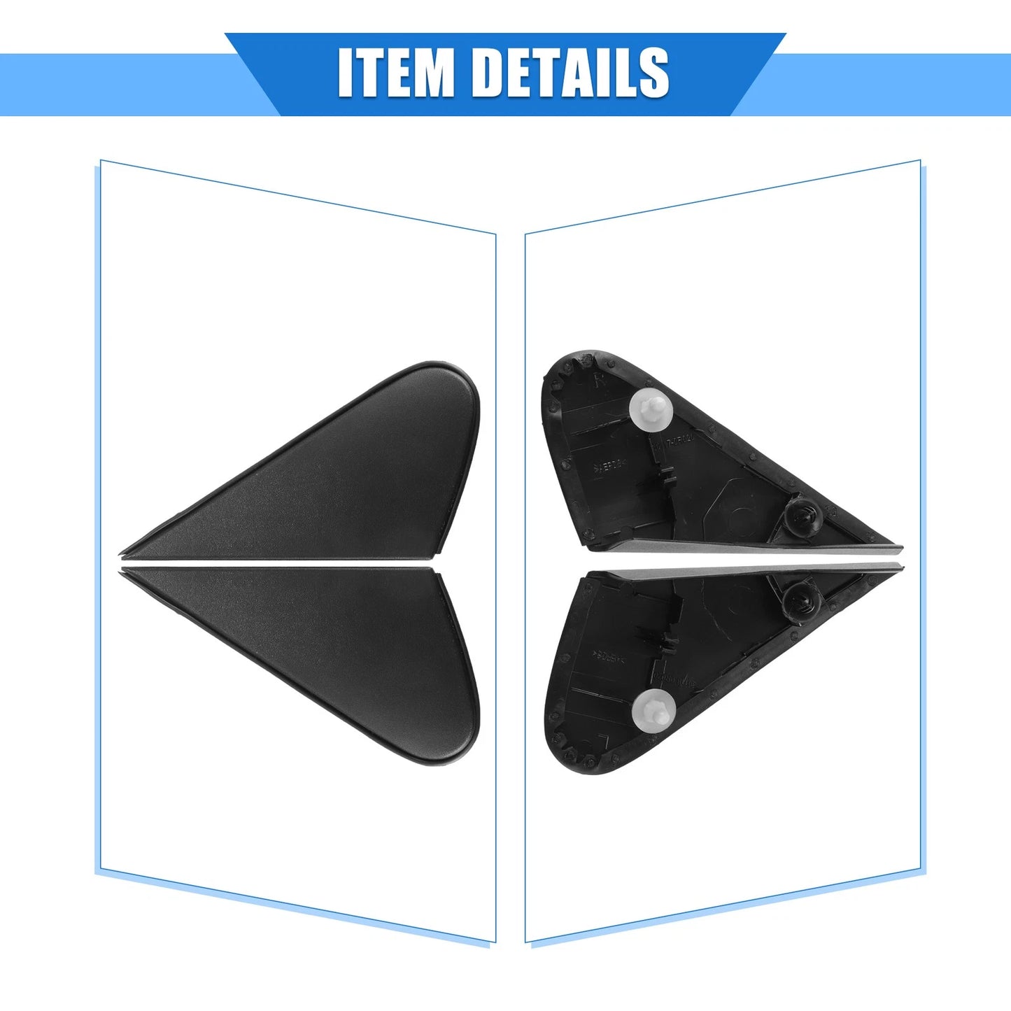 Side Rear View Mirror Corner Triangle Trim for Toyota RAV4 (2009-2012)