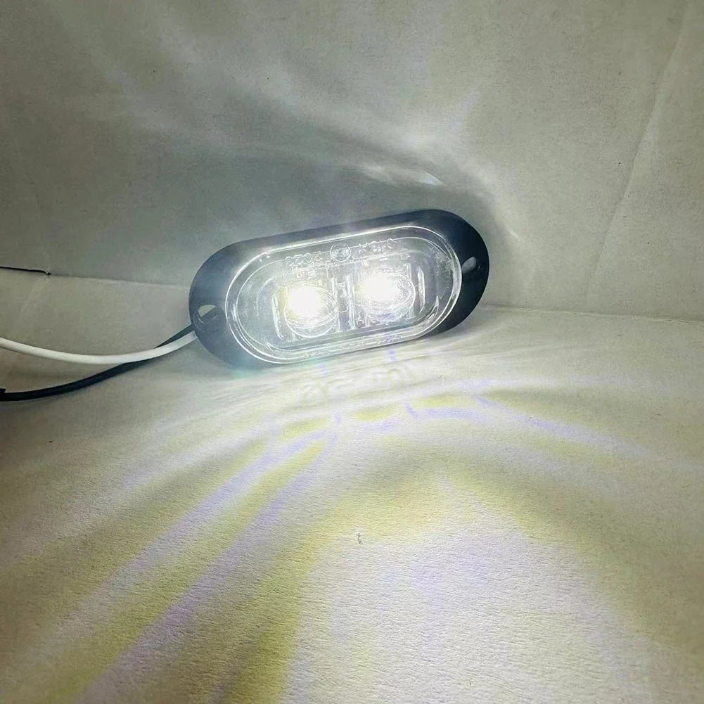 Compact Design Waterproof LED Side Markers for Trailers, Boats, Trucks