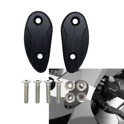 Rearview Mirror Block Off Base Plates for Honda CBR1000RR (2020-2023) Black