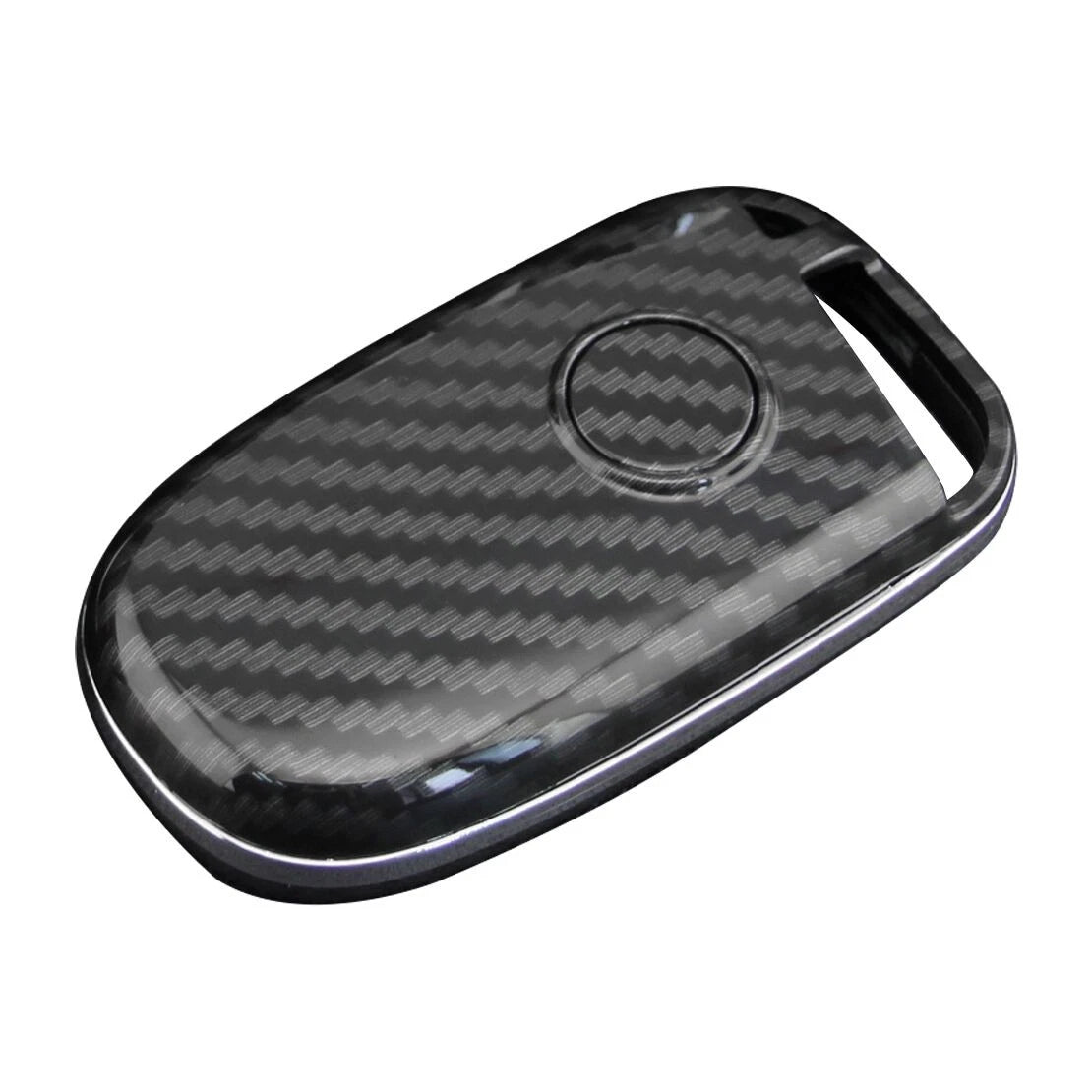 Carbon Fiber Style Key Fob Case Cover for Dodge Charger, Jeep Cherokee