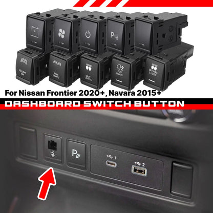Push Switch Button Fog Driving Light for Nissan Sentra Rogue X-Trail Altima