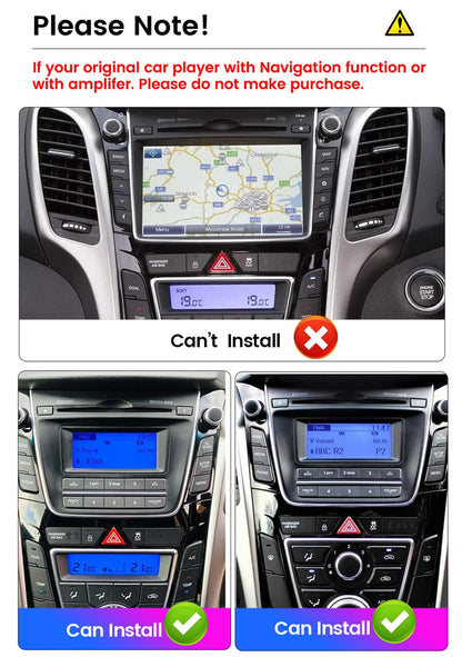 9" Android 10.1 Stereo Radio GPS Navigation Head Unit for Hyundai I30 (2012-2017)