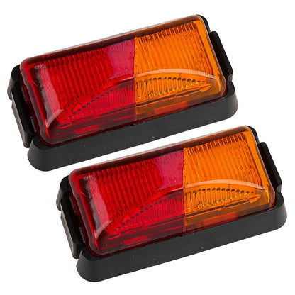 6x LED Side Marker Lights for Truck Trailer Clearance Amber Red