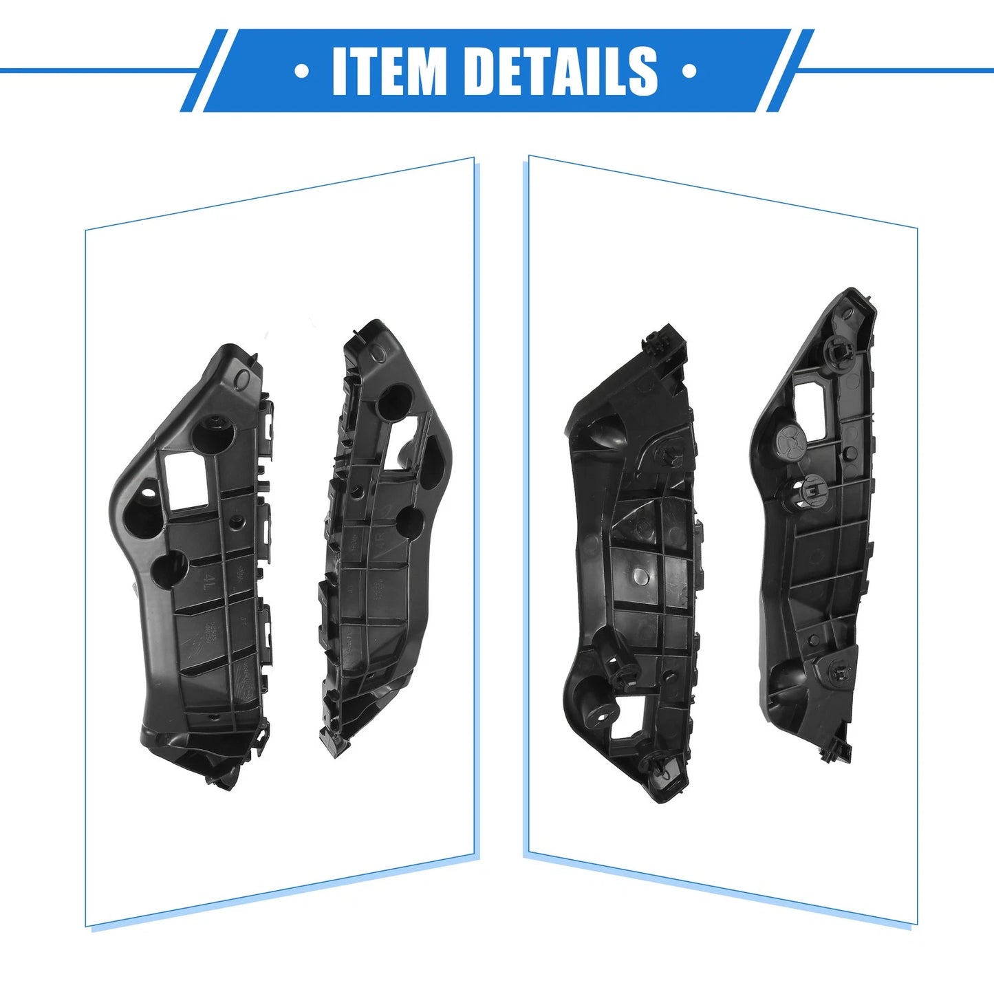 Front Bumper Brackets for Toyota RAV4 2016-2018 (2 x Covers)