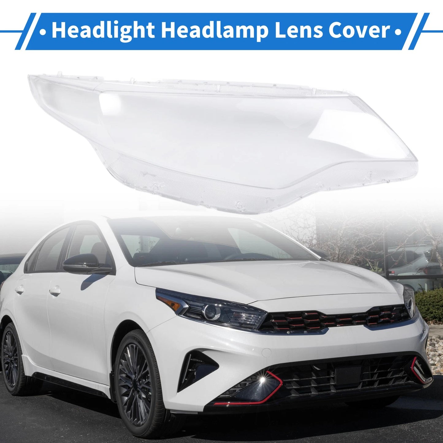 1 x Front Right Headlight Lens Cover for Kia Optima (2016-2018)
