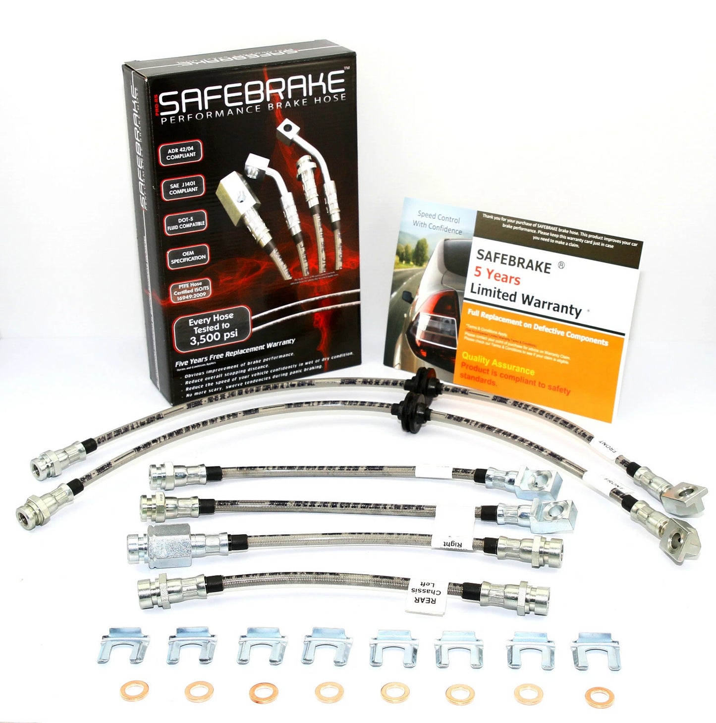 Braided Brake Line Kit for Commodore/Calais/Statesman VR/VS (1993-1997)