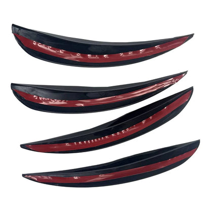 4pcs Black Wheel Eyebrow Arch Trim Fender Flares for Car