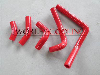 Aluminum Radiator + Red Hose for Honda CR250R (2005-2007)