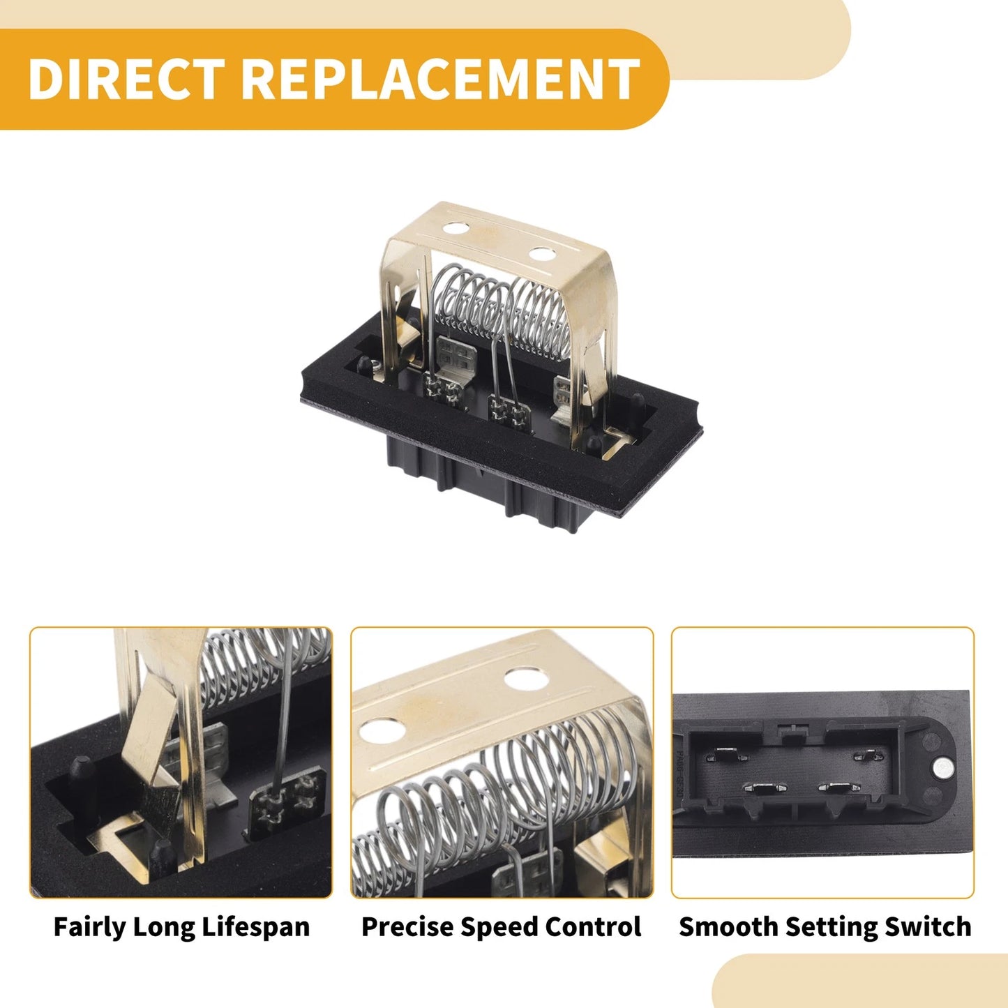 HVAC Blower Motor Resistor for Plastic Metal