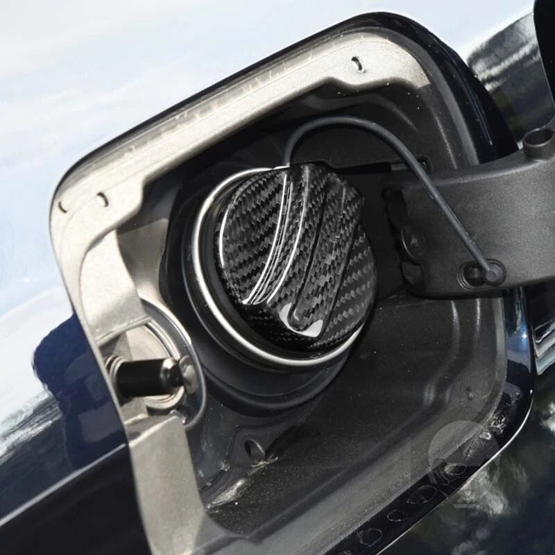 Real Carbon Fiber Fuel Tank Cap Cover Fit For BMW 1 2 3 4 5 6 Series X1 X3 X5 X6