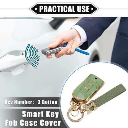 TPU Green Remote Key Fob Cover for Mitsubishi Outlander (2014-2023)