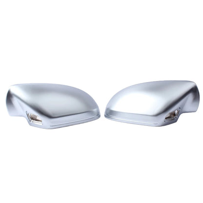 Lane Assist Chrome Side Wing Mirror Caps for Audi A6 S6 C7 (2012–2018)