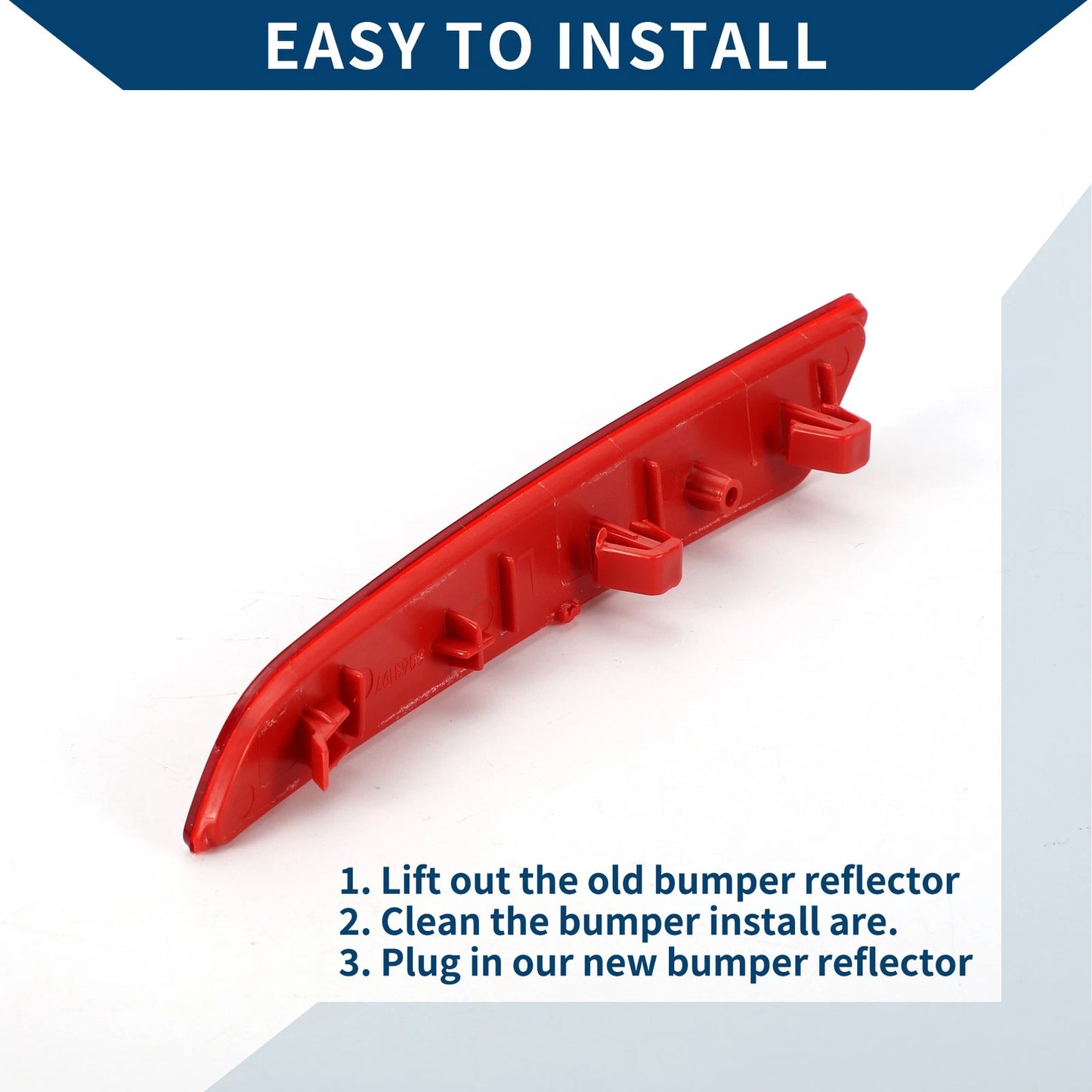 Bumper Reflector for BMW 740i 2016-2019 Red 1 x Rear Left