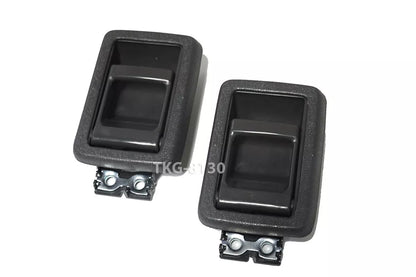 Interior Door Handle 2 x Gray for Nissan D21 Pickup/Pathfinder (1987-1995)