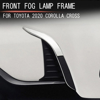 Chrome Front Bumper Fog Light Cover Trims for Toyota Corolla Cross (2021–2023)