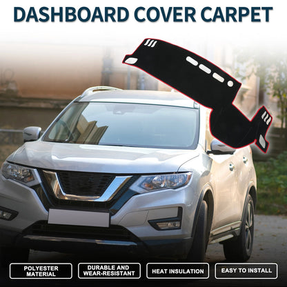 Dashboard Cover Mat for Nissan X-Trail T33 (2022-2024) Black Red 1 Set