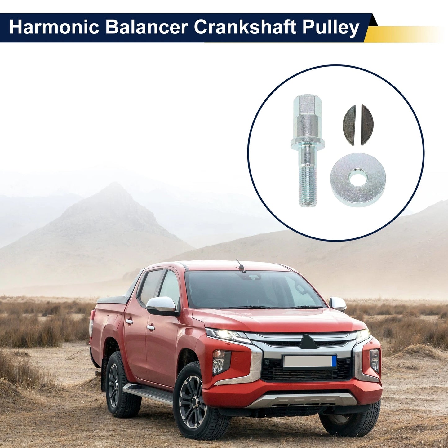 Harmonic Balancer Crankshaft Pulley for Mitsubishi L200 K74 (2006-2015)